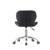 Cushioned Computer Desk Office Chair Adjustable Chrome Legs Lift Swivel Black