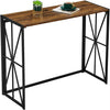 Hallway Console Corridor Computer Table Desk, Easily Folding Desk Rustic Brown