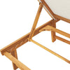 Loungers 2 pcs with Table Grey Solid Wood Acacia and V6R7