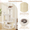 Cat Tree Kitty Tower Activity Center with Condo Scratching Posts White