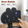 Glarry Electric Drum Set 150 Sounds 15 Drum kits with Headphone Sticks Stool