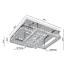 LED Ceiling Crystal Lights Luxury Chandelier Modern Pendant Lamps Kitchen Lights