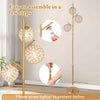 Living Room Freestanding Tree Lamp 3-Globe Floor Lamp