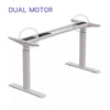 160cm Double Motor Height Adjustable Standing Curved Desk, Four Automatic Height