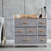 Fabric Cabinets Storage Unit Metal Frame Chest of Drawer Organiser Bedside Table