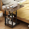 Movable Sofa Bed Side End Desk Laptop Stand Computer Table Storage Shelf Trolley