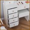 Dressing Table Makeup Vanity Set Desk with Lighted Mirror Drawer Stool Bedroom
