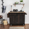 Rolling Sideboard Storage Cabinet Kitchen Cupboard with Drawers Home Living Room