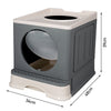 Large Self-Cleaning Hooded Cat Litter Box Enclosed Kitten Toilet Box Potty Tray