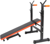 Adjustable Weight Bench Barbell Rack Foldable Incline Decline Home Gym Bench
