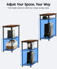Computer Desk Study Table with 4 Tier Bookshelf and Power Outlet Laptop Table