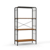 Costway 4-Tier Bookshelf Open-Back Storage Shelf Display Rack Shelving Unit