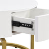 Nest of Tables Set of 2 Round Coffee Tables With Drawer Side Tables Living Room