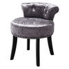 Contemporary Vanity Stool Fabric Velvet Dressing Table Upholstered Makeup Chair