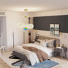 Modern Planet Earth Balls Globe Ceiling Pendant Light Shade Lampshade LED Bulb