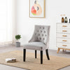 Velvet Dining Chair with Door Knocker Ring Windsor Dressing Room Chair 1/2/4/6