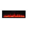 2025 50 INCH WIDE LED FLAMES BLACK GLASS TRUFLAME™ WALL MOUNTED ELECTRIC FIRE