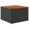Garden Table with Glass Top Outdoor Dining Table Patio Coffee Table