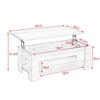 Panana Modern Coffee Table Lift-Top Table Open Hidden Storage Living Room