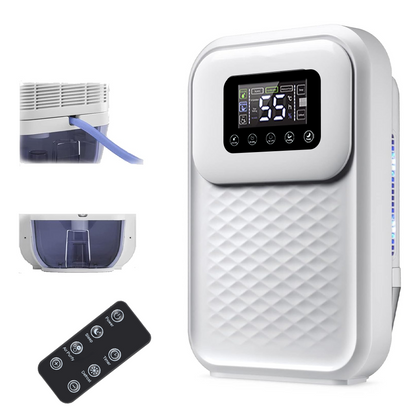1.5L Dehumidifier Portable Quiet Home Air Dryer for Mould Moisture Damp Remote