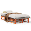 Bed Frame Wax Brown 90x200 Solid Wood Pine H4H0