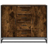 Sideboard Smoked Oak 92x35x76 cm Engineered Wood