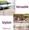Dining Table, Glass Top Kitchen Table, Small Table, Chrome Metal Leg (120x70cm)