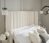 Dusk Madison Ecru Velvet King Size Ottoman Storage Bed RRP £899