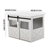 Dog Crate FurnitureDog Crate End Table w/ Iron Doors, Indoor End Table Sideboard