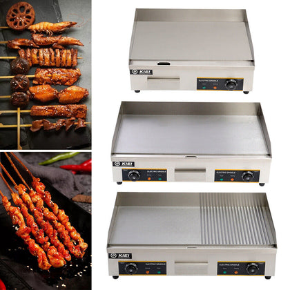 2.9KW/4.4KW Multipurpose Hot Plate Grill Table Top NonStick Griddle BBQ Barbecue