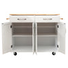 Luxury Kitchen Island Cabinet Breakfast Bar Storage Trolley Cart Table Unit Home