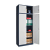 Extra Tall 225cm Storage Cabinet Lockable Steel Garage Office Workshop Cupboard