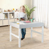 3 in 1 Kids Activity Table Wooden Children Building Block Table with Storage