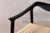 RATTAN SEAT WOODEN FRAME SCANDINAVIAN STYLE DINING CHAIR