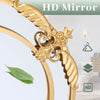 Vintage Antique Gold Arched Full Length Mirror 4ft 6ft Home Living Room Bedroom
