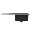 1.0 Bowl Stainless Steel Kitchen Sink Washing Basin With Drainer Waste Pipe Kits