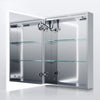 Illuminated Bathroom Mirror Cabinet with Socket Demister LED Dimmable 500×700mm