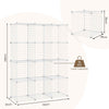 12 Cube Storage Rack DIY Metal Wire Grid Bookcase