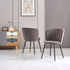 Dining Chairs Set of 2/4 Velvet Kitchen Chairs with Metal Legs