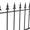 Spear/Ball Top Iron Wrought Yard Garden Privacy Fence Panel Outdoor Wall Railing