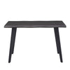 Brown Dining Table Kitchen Dining Room Garden Table Metal Straight Legs Morden
