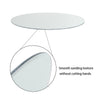 Bathroom Round/Oval Borderless Thin Mirror Washbasin Makeup Mirror Wall Mounted
