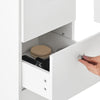 White Large Dressing Table LED Bulbs Mirror Drawers Stool Storage Makeup Desk