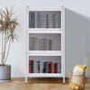 Metal Storage Cabinet Bookcase Book Shelf 3-Door File Cabinet Organizer Cupboard