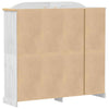 Wardrobe White 194x52x186 Solid Wood Pine R7M2
