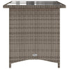 Garden Table with Top Outdoor Dining Table Coffee Table Poly Rattan