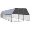 Chicken Cage 3x12x2 m Galvanised Steel A4D5