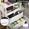 Bedside Table with Charging Station, Nightstand with 2 Outlets and 2 USB Ports