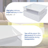 Coffee Table with LED Lights Storage Tea Table High Gloss White for Living Room