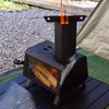 Wood Burning Stove Wood Camping Stove Heater with 2 Cooking Positions Portable